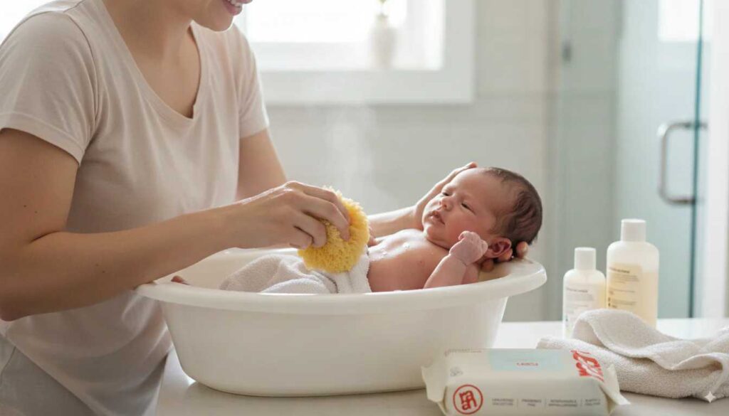 how often should you bathe a newborn sponge bath